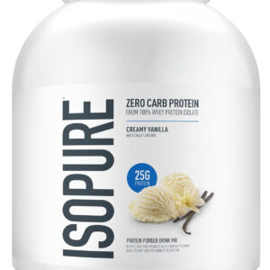 Isopure Zero Carb Whey Isolate Protein Powder, Creamy Vanilla 4.5 LB